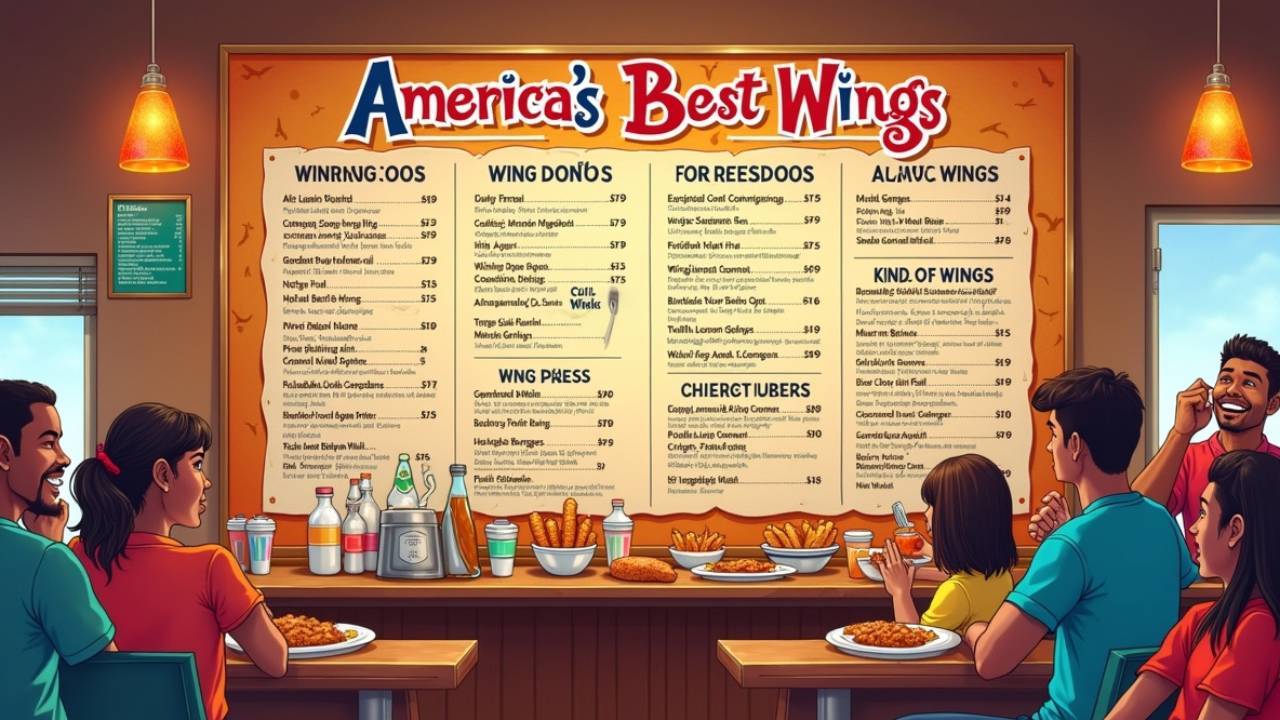 Americas Best Wings Menu Soar into Flavor Guide