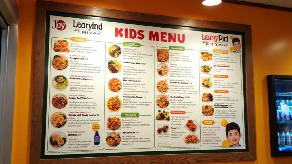Joy Teriyaki Kids Menu